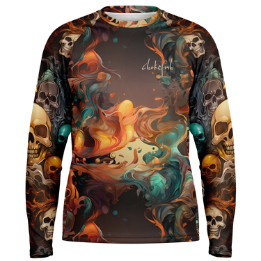 Chokefish™ Long Sleeve Every Day All Weather Skulls Shirt Men's-001